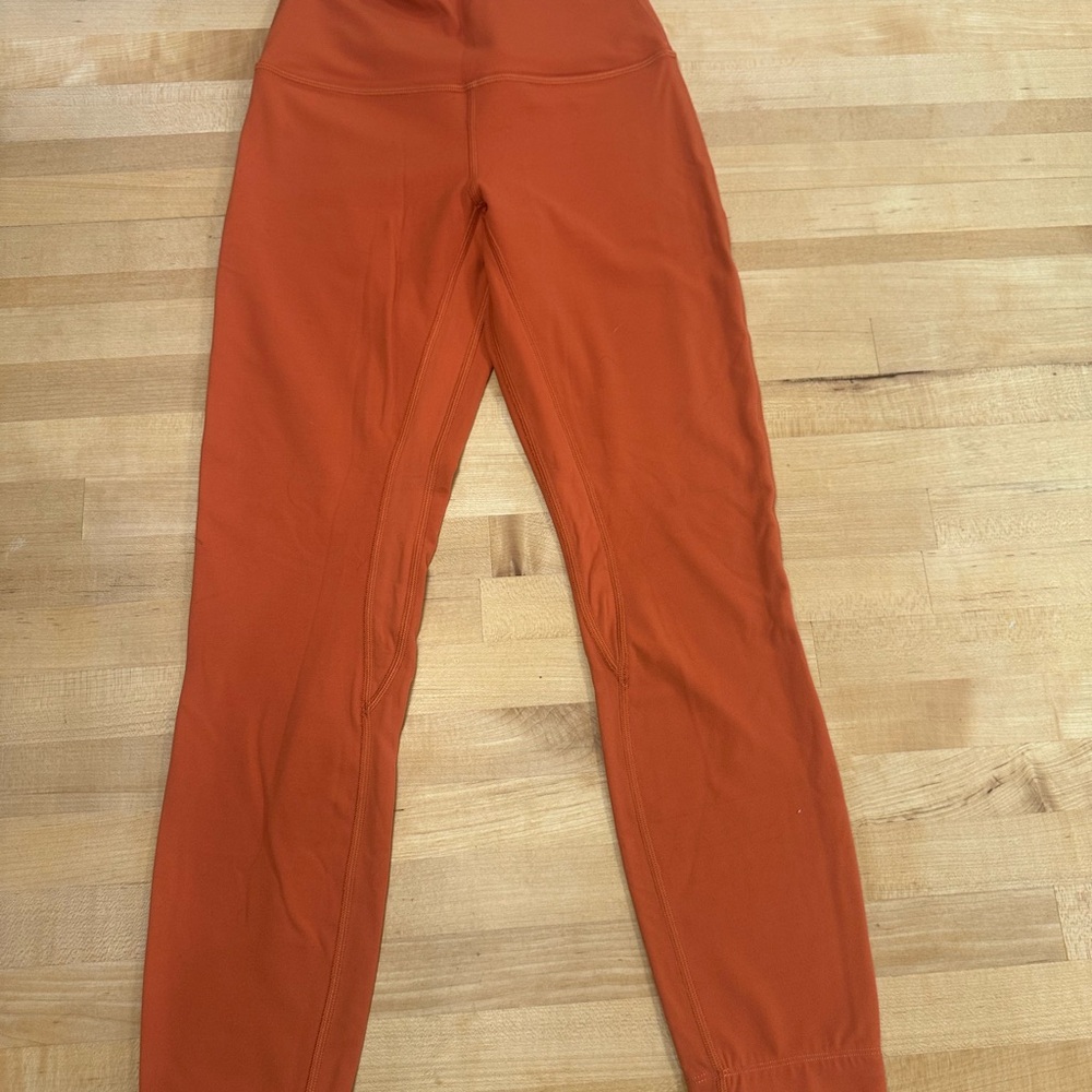 lululemon burnt orange leggings